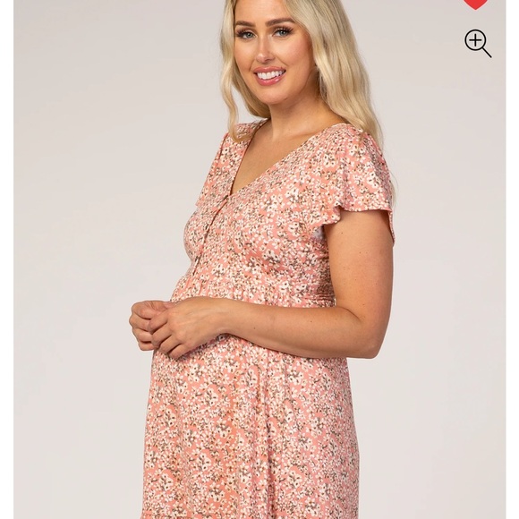 Pinkblush Floral Pink Midi Dress - Picture 4 of 5